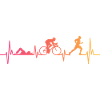 Triathlon Sunset Heartbeat Triathlete