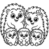 Famille hérisson