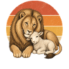 Löwe und Lamm