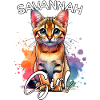 Savannah Cat Mädchen Savannah Katze