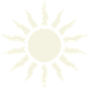 Sun with ray frame