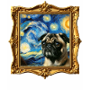 Mops Starry Night