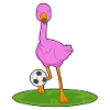 Flamingo Soccer Player Soccer