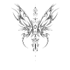Ornamental Black Wings