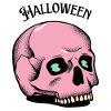 Pink Skull Halloween Skull Gothic Gift