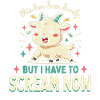 Cute Screaming Goat Cartoon on Tee