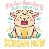 Cute Panic Goat Scream Tee