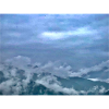 Nebel über Berglandschaft Morgenlicht