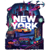 Neon New York Cityscape