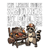 Waschbär Smoker Liebhaber