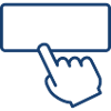 Touchscreen-Klick-Symbol für Benutzeroberflächendesign