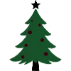 Minimal Green Christmas Tree