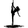 Pole Dance Silhouette – Aesthetic Art