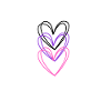 Three Intertwined Hearts