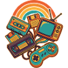 80er 90er Retro Technik Nostalgie Gamer