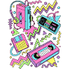 80s 90s Retro Tech Nostalgia Gamer