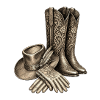 Ornate western boots