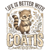 Life is simply better with coatis.