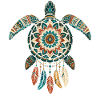 Sea Turtle Mandala Dreamcatcher Boho