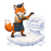 Fuchs Wolkenbildhauer formt weiches Wolkensofa