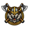 Wiking-Wolfshelm Emblem