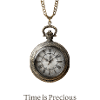 Antique bronze pocket clock