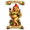 Weinkönigin im Schrebergarten