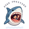 Shark Smile Stay Positive