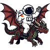 Astronautenreiter auf Dragon