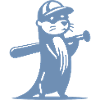 Otter Baseball Silhouette