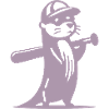 Otter Baseball Silhouette