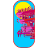 Strandturm Pop-Art Szene