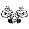 Double Muscle Heroes Silhouette