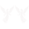 Double Angel Wings Silhouette