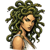 Medusa Snake Hair Icon
