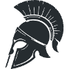 Spartanischer Helm Silhouette