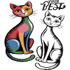 Katzenduo Pop Art 