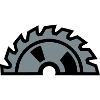 Circular Saw Blade Half Logo