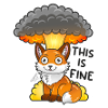 Fuchs, This is fine, Meme, Explosion
