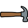 Carpenter's Hammer Tool Icon