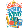 Endlich Schulkind – bunte Schultasche