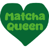 Matcha Queen Heart Design