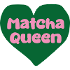 Matcha Queen Heart Design