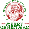 Merry Christmas Santa Retro Christmas Gift