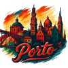 Porto Skyline Modern – Epische Stadtsilhouette