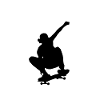 Skateboard Silhouette Skater Gift Cool Shirt