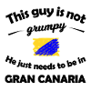 Farbklecks Gran Canaria Flagge