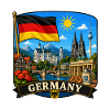 Deutschlands Nationales Denkmal-Denkmal-Aufkleber