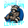 Gamer Gaming Raccoon Video Game