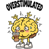 Overstimulated brain needs iced coffee
